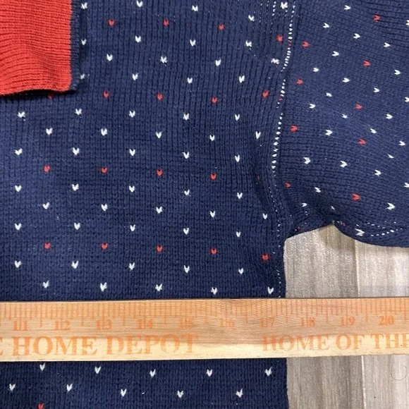 VTG Sweater Loft Knit Crazy Cat Lady Collar 90s Y2K‎ Small Twee Grandma Holiday - Picture 7 of 9